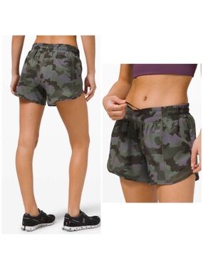 Lululemon hotty hot shorts Camo dusty lavender 8